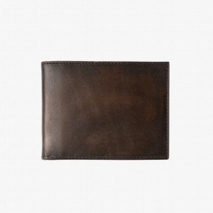 Black Coffee Thursday Boots Bifold Men Wallets | LCR6630DK