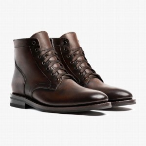 Black Coffee Thursday Boots President Men Lace Up Boots | RUE9843VQ