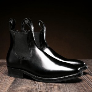 Black Dark Brown Thursday Boots Journeyman Men Chelsea Boots | OBF792FB