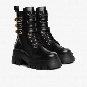 Black Gold Thursday Boots Dynasty Women Platform Boots | TBN8225KC