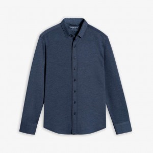 Blue Thursday Boots Everyday Button-Down Men Shirts | NRY8413NB