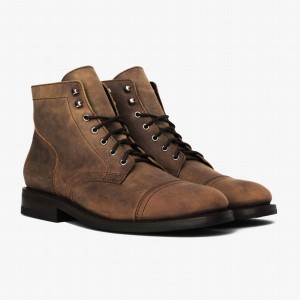 Brown Thursday Boots Captain Men Lace Up Boots | IIK8788KL