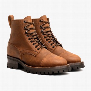 Brown Thursday Boots Challenger Men Lace Up Boots | TBO957QV