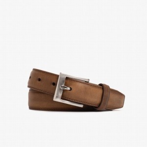 Brown Thursday Boots Classic Leather Men Belts | FFQ4189WH