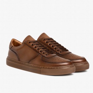 Brown Thursday Boots Court Men Low-Top Sneakers | BTA2985RS