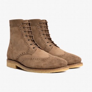 Brown Thursday Boots Wingtip Men Lace Up Boots | YLB5529YQ