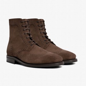 Chocolate Thursday Boots Wingtip Men Lace Up Boots | XFU1677XR