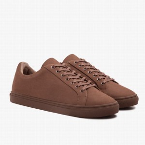 Dark Brown Thursday Boots Premier Men Low-Top Sneakers | PMC2729PX