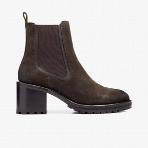 Dark Olive Thursday Boots Knockout Women Chelsea Boots | NGP7476TP