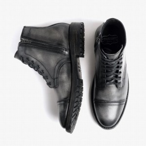 Grey Thursday Boots Major Men Lace Up Boots | WZR3744EU