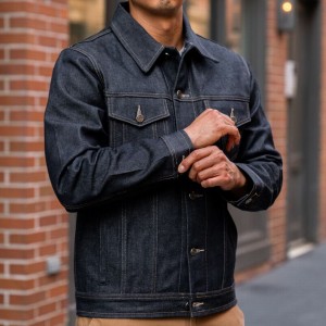 Indigo Thursday Boots Selvedge Denim Trucker Men Jackets | GBM5577TE