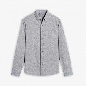 Light Grey Thursday Boots Everyday Button-Down Men Shirts | XAL3198CD