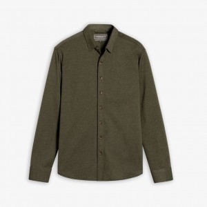 Olive Thursday Boots Everyday Button-Down Men Shirts | ZYE6327EM