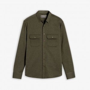 Olive Thursday Boots Everyday Button-Down Men Shirts | QHR92100KB