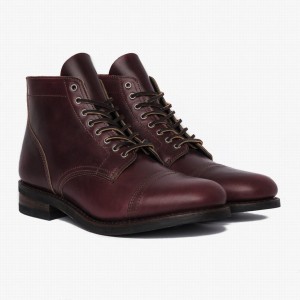 Red Brown Thursday Boots Vanguard Men Lace Up Boots | JVW7059LV