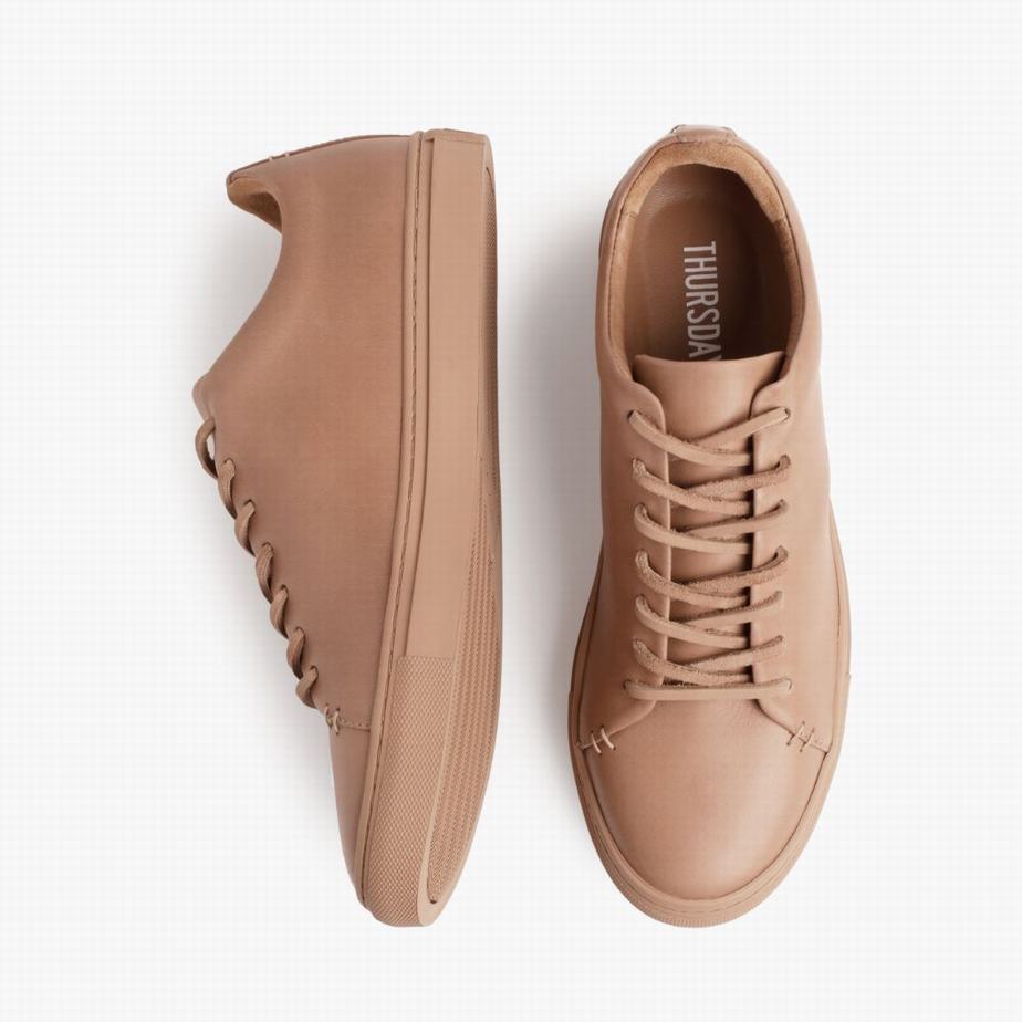 Beige Thursday Boots Premier Men Low-Top Sneakers | HKR9875NU