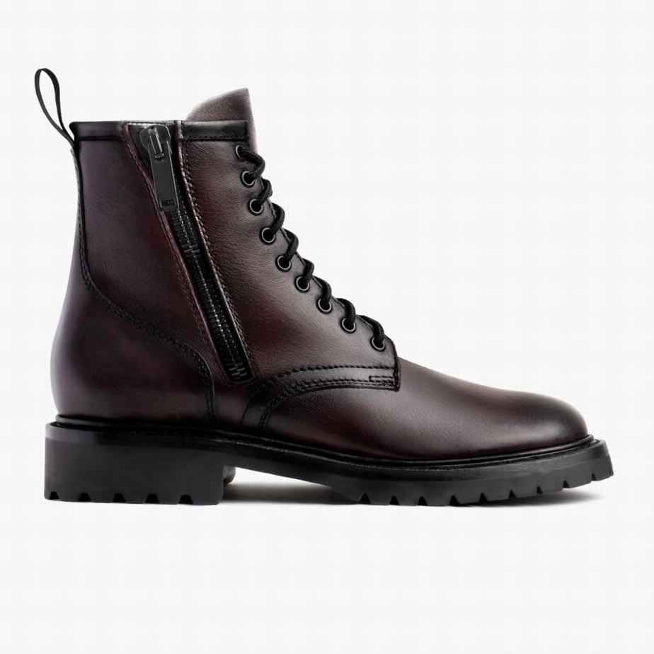 Black Pink Thursday Boots Stomper Men Lace Up Boots | COT2282WL