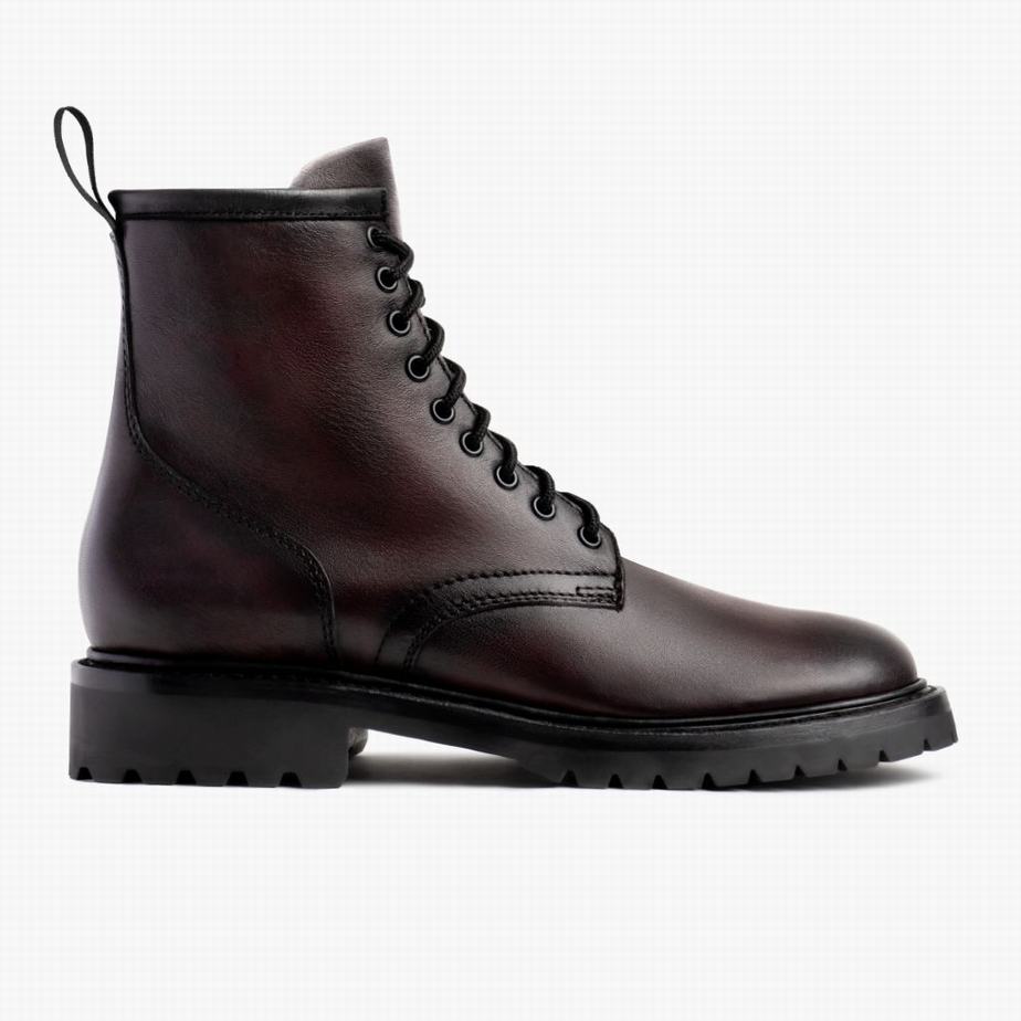 Black Pink Thursday Boots Stomper Men Lace Up Boots | COT2282WL