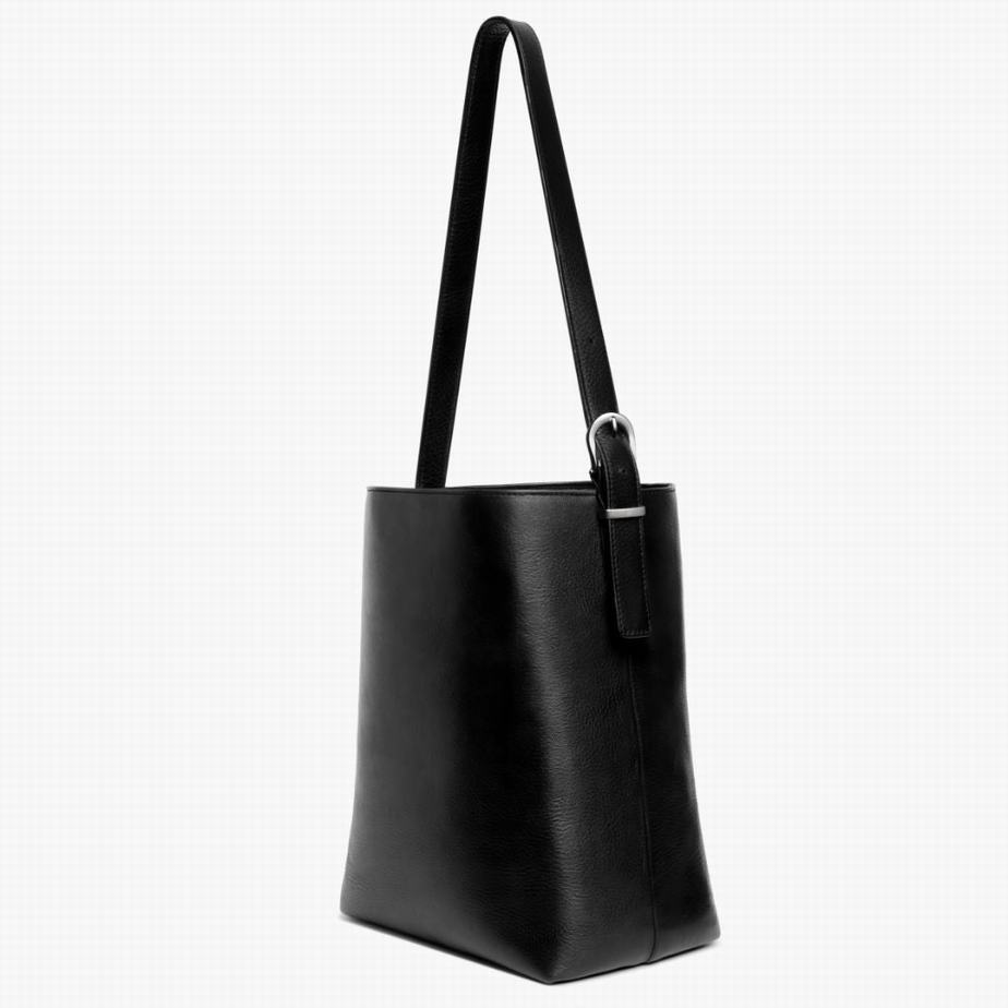 Black Silver Thursday Boots Bucket Women Bags | EVZ4484MR