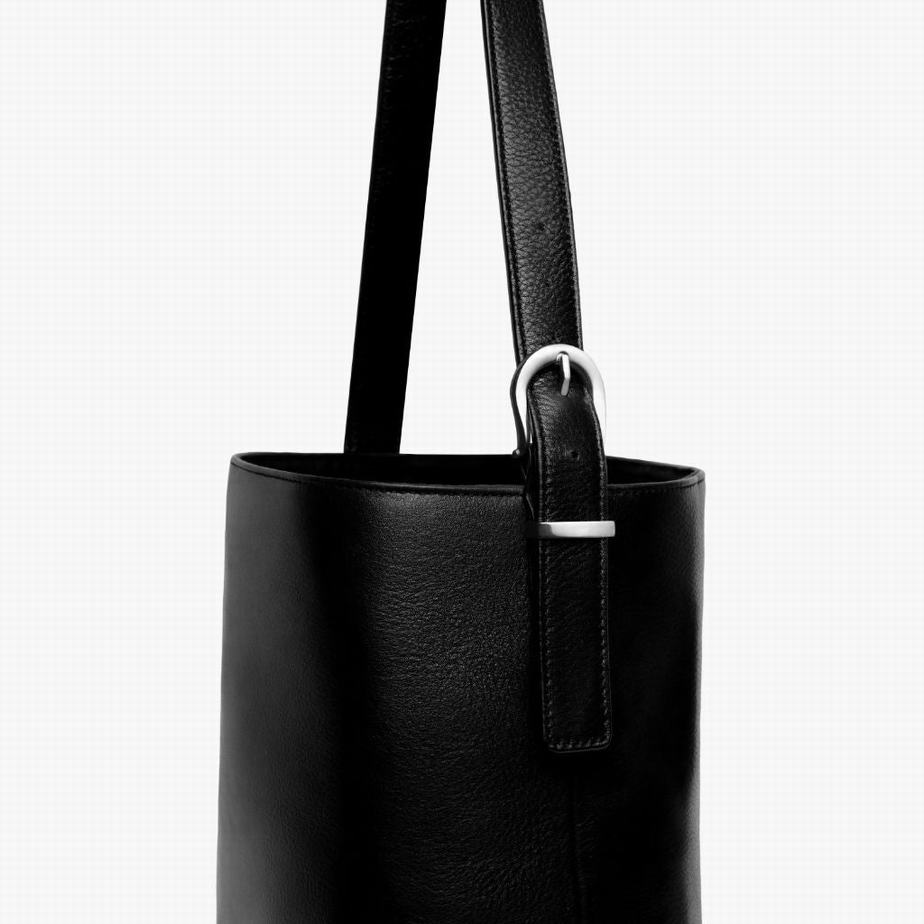 Black Silver Thursday Boots Bucket Women Bags | EVZ4484MR