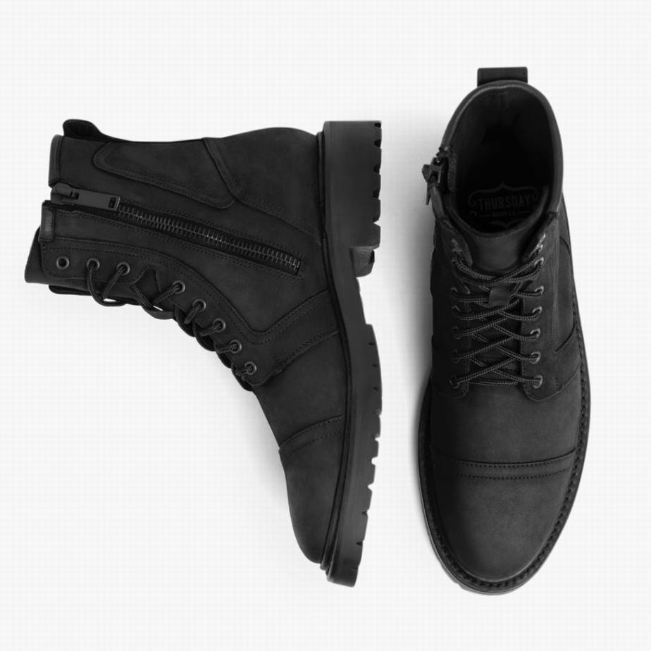 Black Thursday Boots Casa Moto Men Lace Up Boots | QIC4341IB