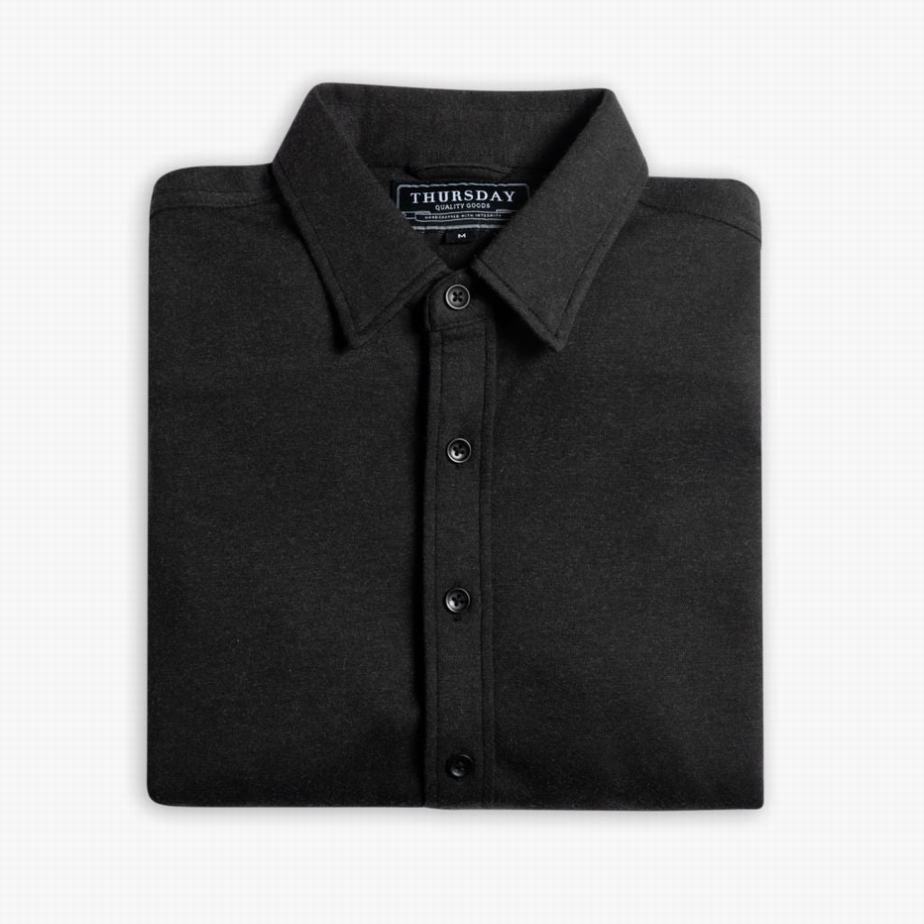 Black Thursday Boots Everyday Button-Down Men Shirts | SQR84100AS