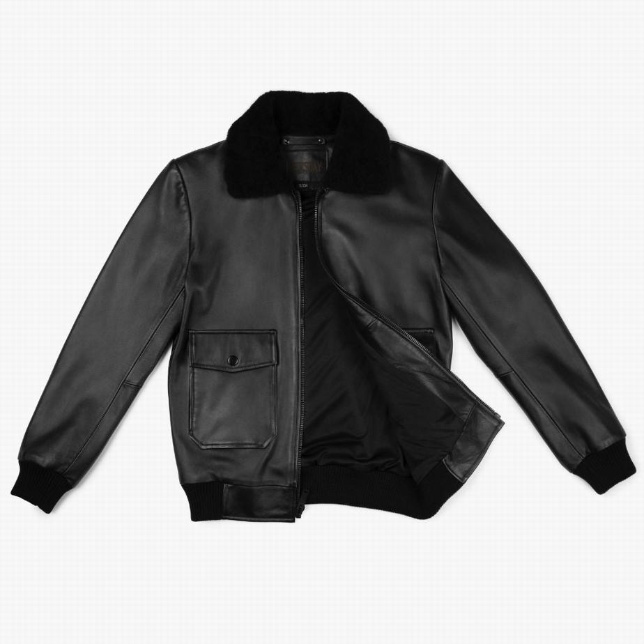 Black Thursday Boots Flight Men Jackets | VBX6115RD