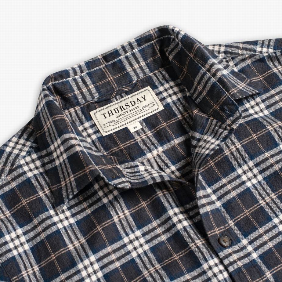 Black Thursday Boots Forever Flannel Men Shirts | BRT3872KX