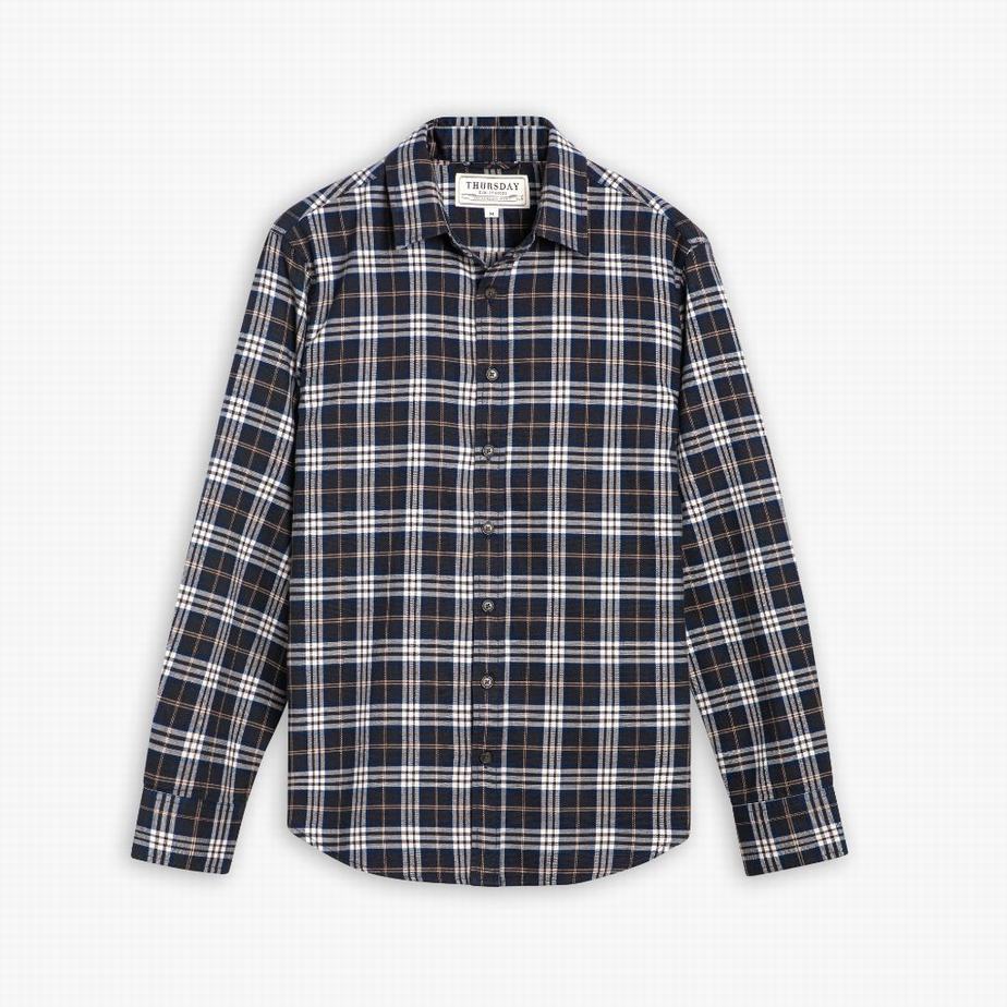 Black Thursday Boots Forever Flannel Men Shirts | BRT3872KX