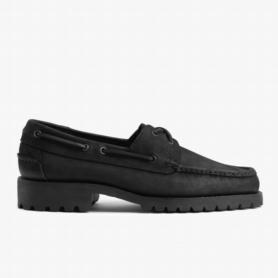 Black Thursday Boots Handsewn Men Loafers | WJK9287FJ