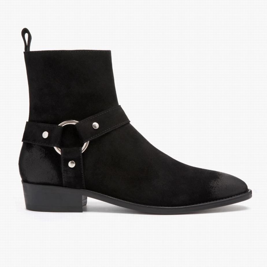 Black Thursday Boots Harness Men Chelsea Boots | BKS4169ZZ