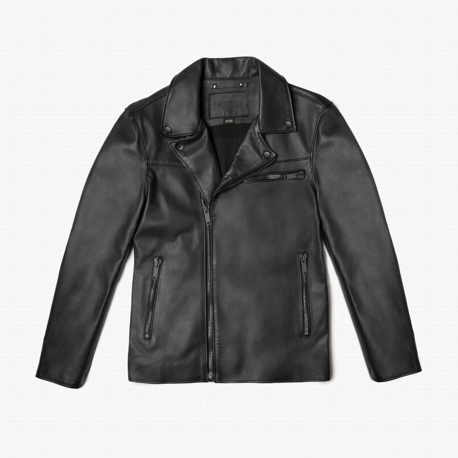 Black Thursday Boots Motorcycle Men Jackets | WZT148CA