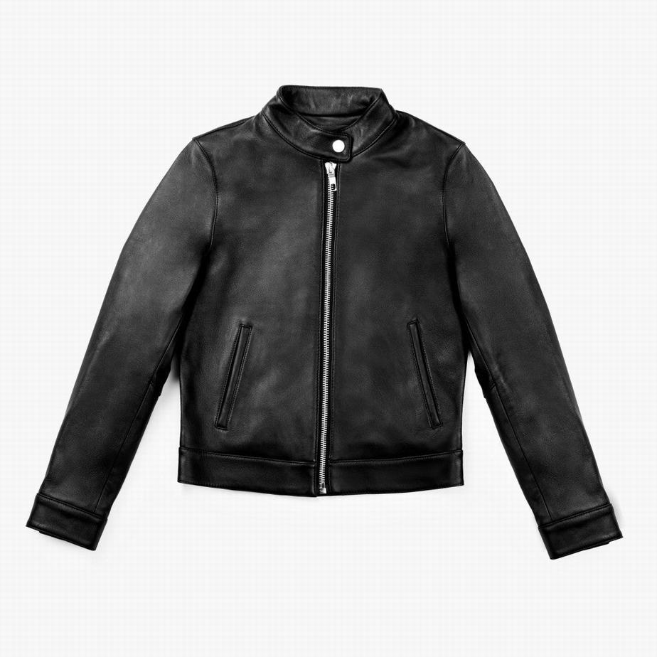 Black Thursday Boots Racer Women Jackets | DTF2249EB