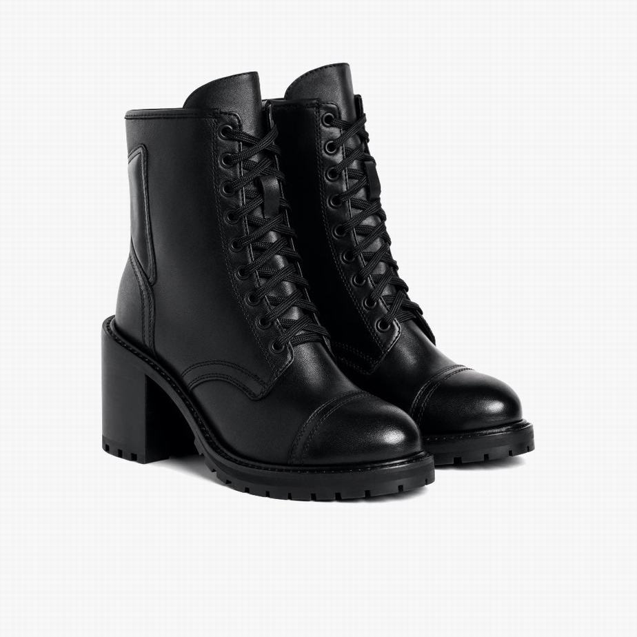 Black Thursday Boots Rebel Women Lace Up Boots | QQH8740EL