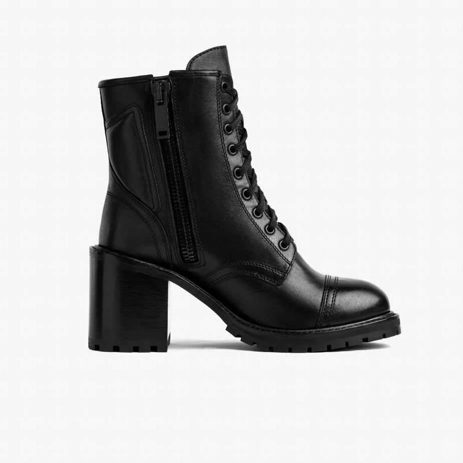 Black Thursday Boots Rebel Women Lace Up Boots | QQH8740EL