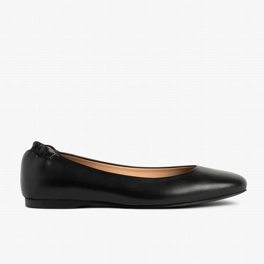 Black Thursday Boots Scrunch Women Ballet Flats | LWL9666RB