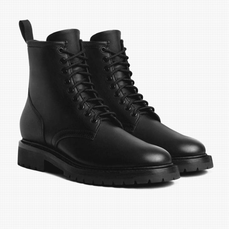 Black Thursday Boots Stomper Men Lace Up Boots | BXF6293PN