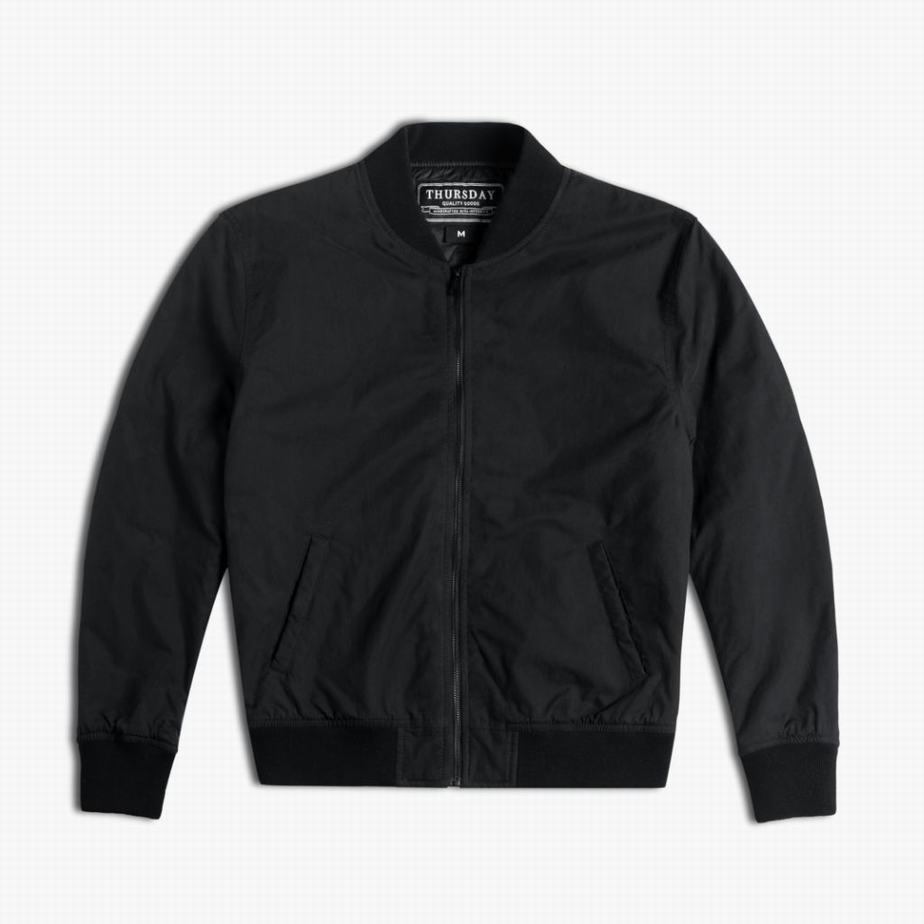 Black Thursday Boots Union Bomber Men Jackets | FJB97EZ