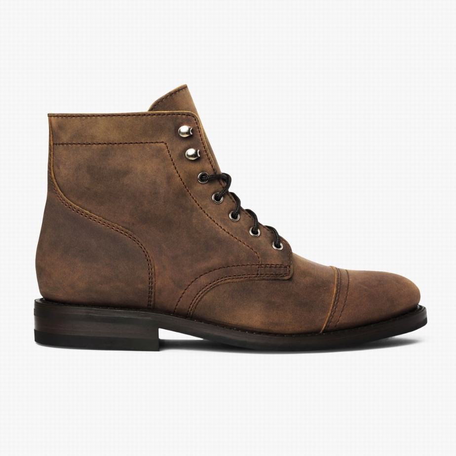 Brown Thursday Boots Captain Men Lace Up Boots | IIK8788KL