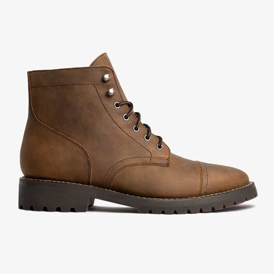 Brown Thursday Boots Captain StormKing® Men Lace Up Boots | QEO7899PC