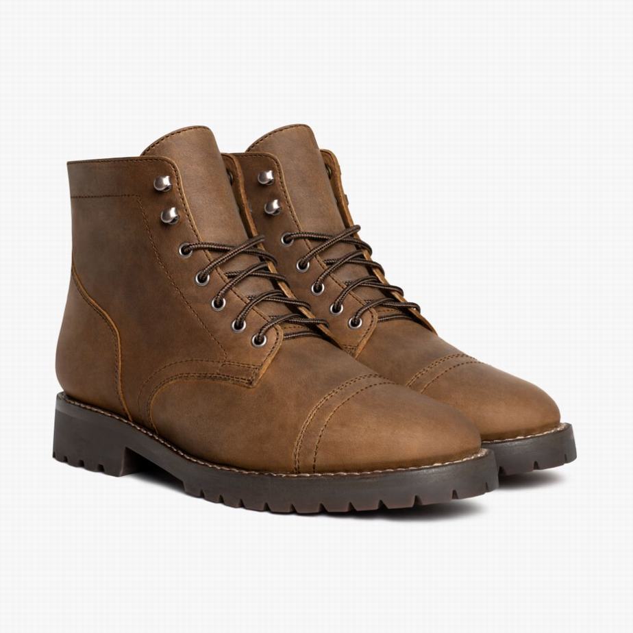 Brown Thursday Boots Captain StormKing® Men Lace Up Boots | QEO7899PC