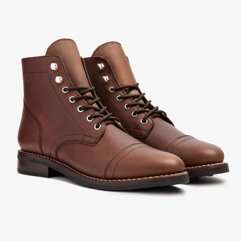 Brown Thursday Boots Captain Women Lace Up Boots | VFM8787EU