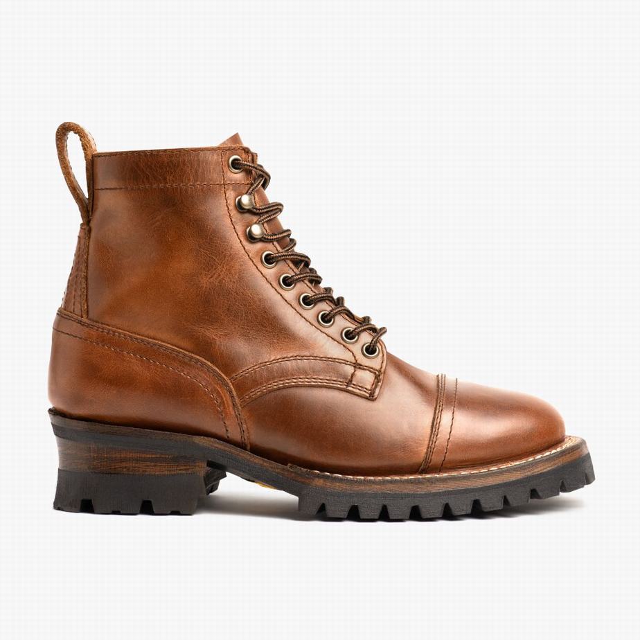 Brown Thursday Boots Challenger Men Lace Up Boots | DWR134WU