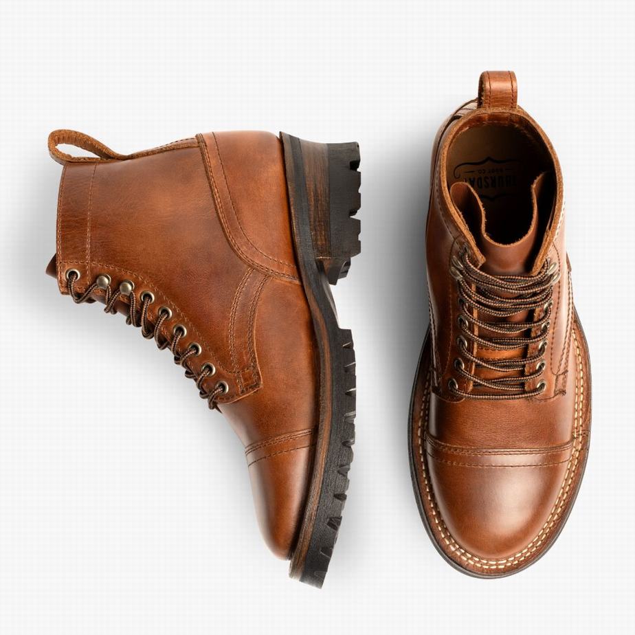 Brown Thursday Boots Challenger Men Lace Up Boots | DWR134WU