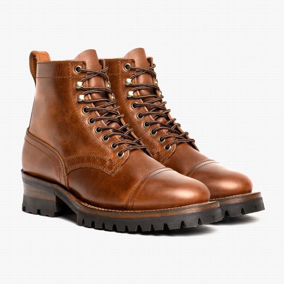 Brown Thursday Boots Challenger Men Lace Up Boots | DWR134WU