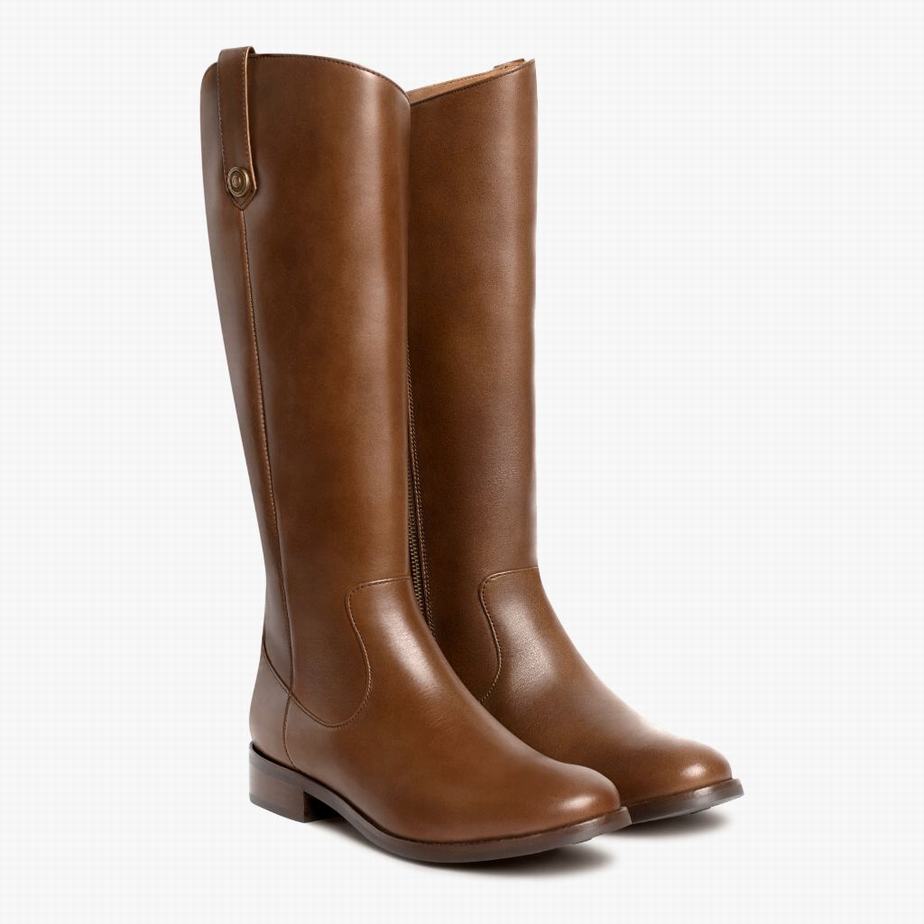 Brown Thursday Boots Crown Women Riding Boots | BWU10041AO