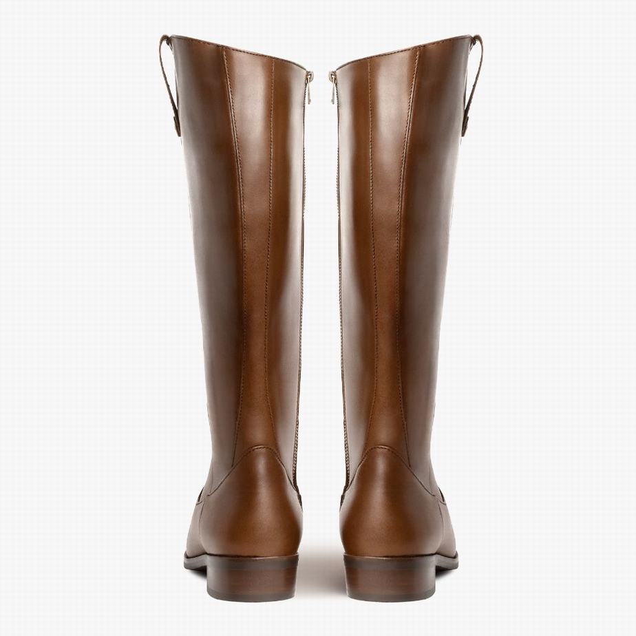 Brown Thursday Boots Crown Women Riding Boots | BWU10041AO