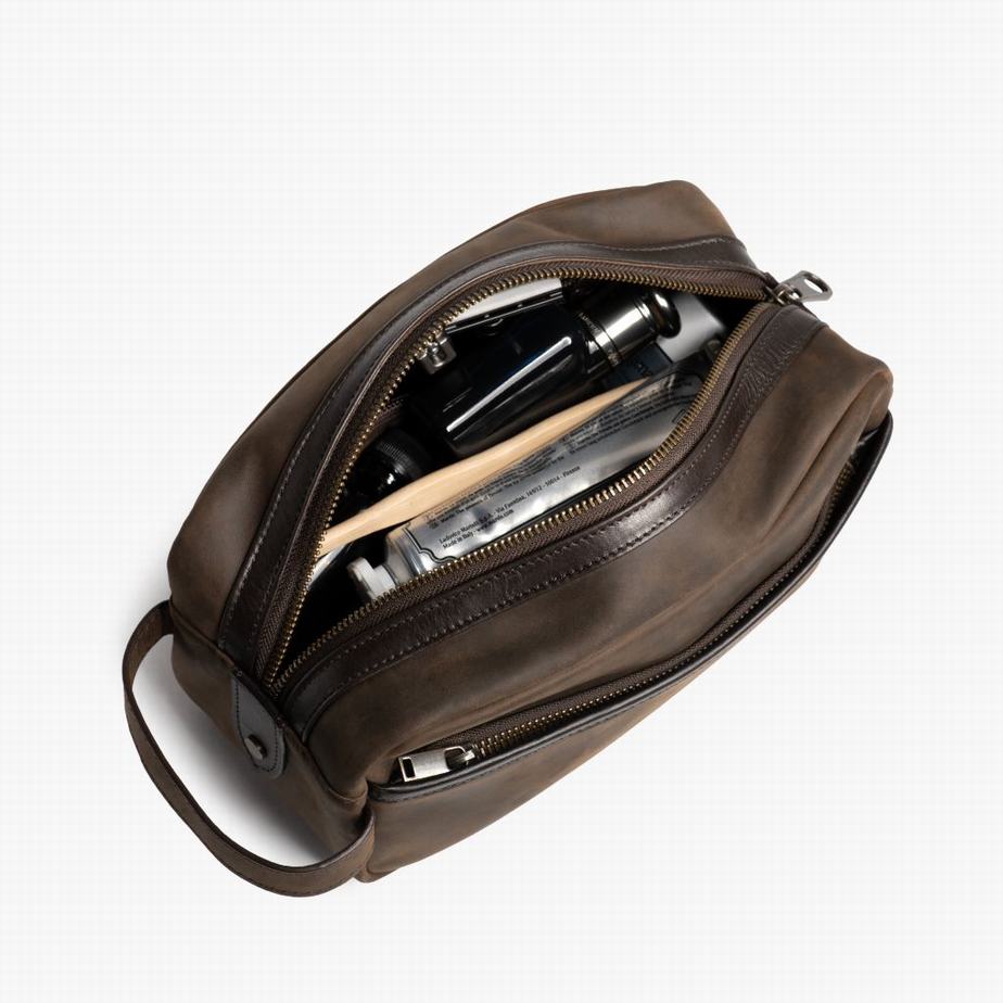 Brown Thursday Boots Dopp Kit Men Toiletry Bags | CAV7040ZB