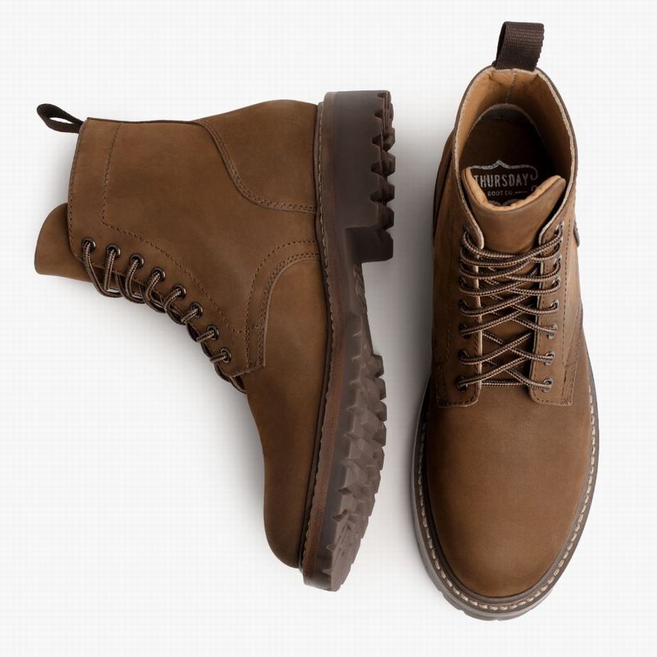 Brown Thursday Boots Hero Men Lace Up Boots | IVL7828JQ