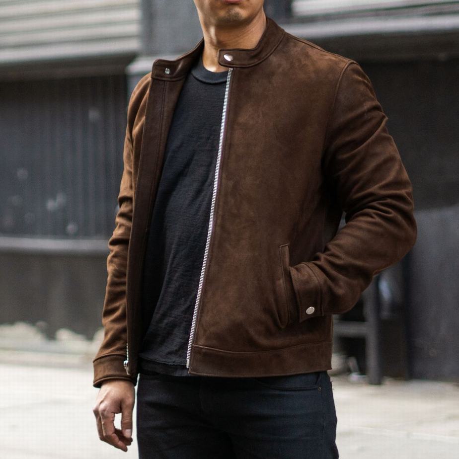 Brown Thursday Boots Racer Men Jackets | YSD1725AV